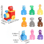 Animal Train Playset | Promotes Early Counting, Color Matching & Hands-On Learning for Kids Aged 3-5 Years