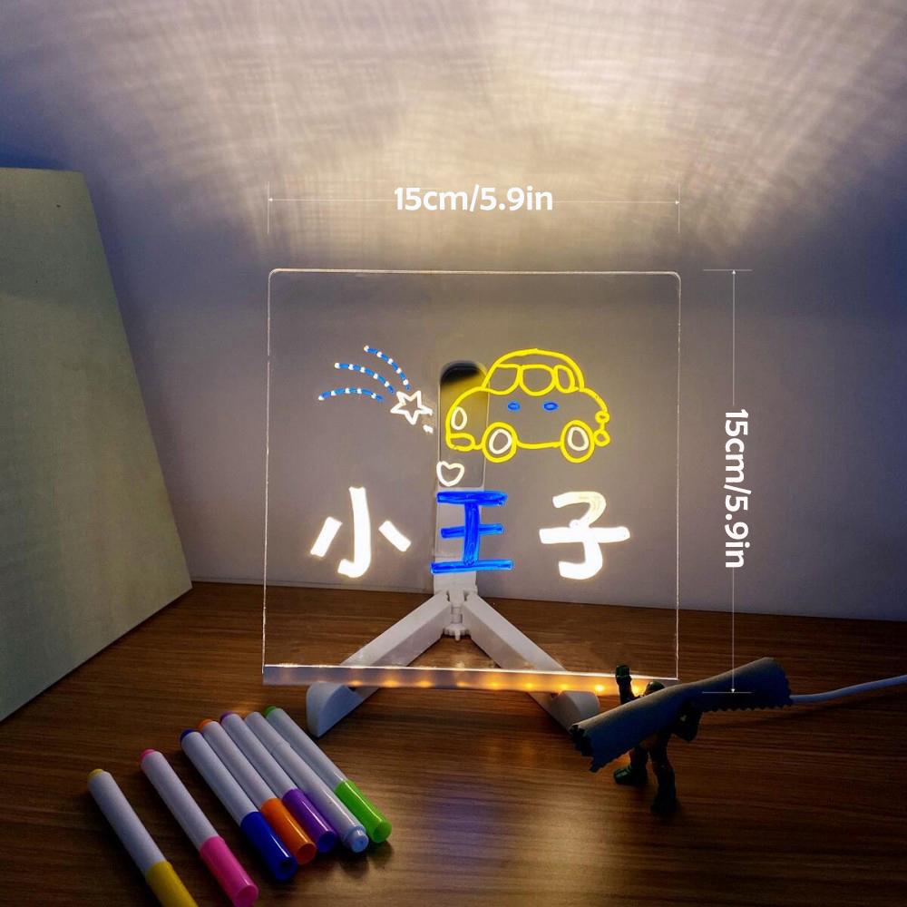 Colorful LED Note Board | Eco-Friendly, Easy-Clean Surface & Perfect for Creative Doodles and Reminders