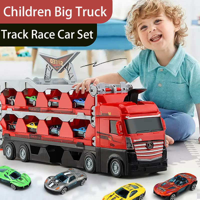 Multifunctional Toy Truck with Launch Track | Durable, Interactive & Ideal for Kids Aged 3+ Who Love Racing Adventures