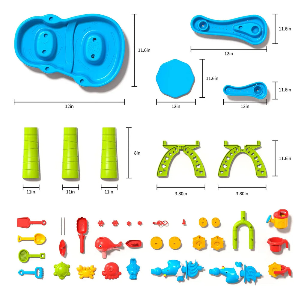 3-in-1 Outdoor Sand & Water Table | BPA-Free, Weather-Resistant & Ideal for Backyard Fun and Summer Play for Kids
