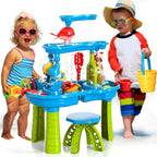 3-in-1 Outdoor Sand & Water Table | BPA-Free, Weather-Resistant & Ideal for Backyard Fun and Summer Play for Kids