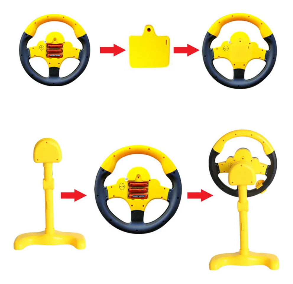 Interactive Driving Simulator for Kids | Light-Up Blinkers, Boosts Coordination & Imagination for Ages 2-5+