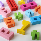 Wooden Number Stacking Blocks | Eco-Friendly, Colorful Learning Aid for Toddlers 3-5 Years