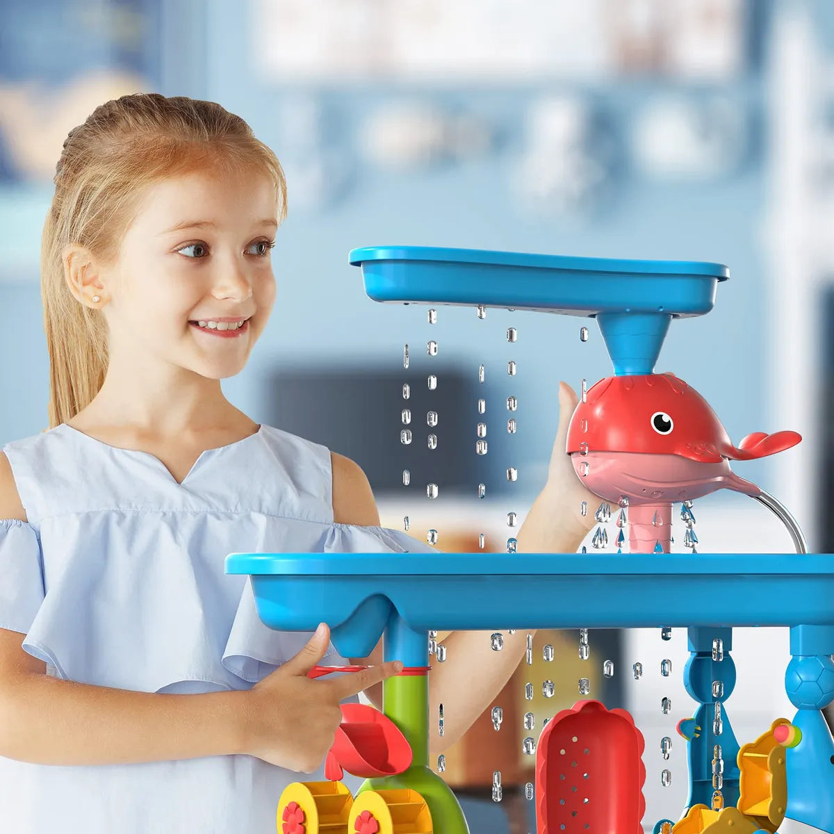 3-in-1 Outdoor Sand & Water Table | BPA-Free, Weather-Resistant & Ideal for Backyard Fun and Summer Play for Kids