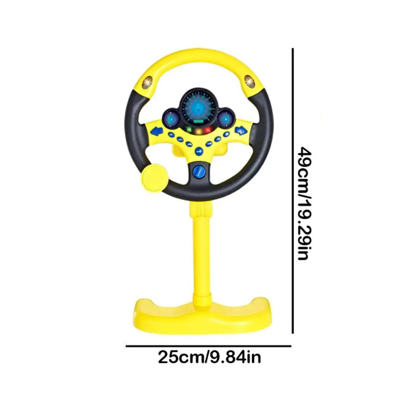 TinyDriver Kids Steering Wheel – Interactive Driving Wheel Toy for Pushchair Adventures
