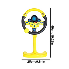 TinyDriver Kids Steering Wheel – Interactive Driving Wheel Toy for Pushchair Adventures