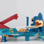 Children’s Scalextric-Style Dinosaur Race Track – Kids Electric Slot Car Set with Dual-Speed Racing