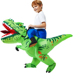 Inflatable Rex Dinosaur Halloween Costume for Kids and Adults