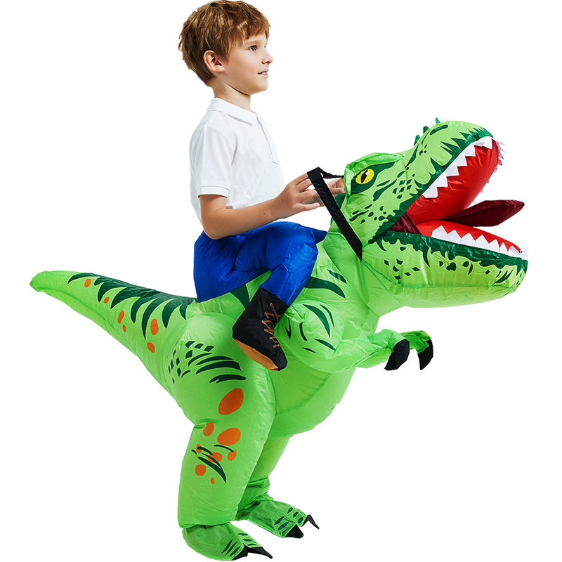 Inflatable Rex Dinosaur Halloween Costume for Kids and Adults