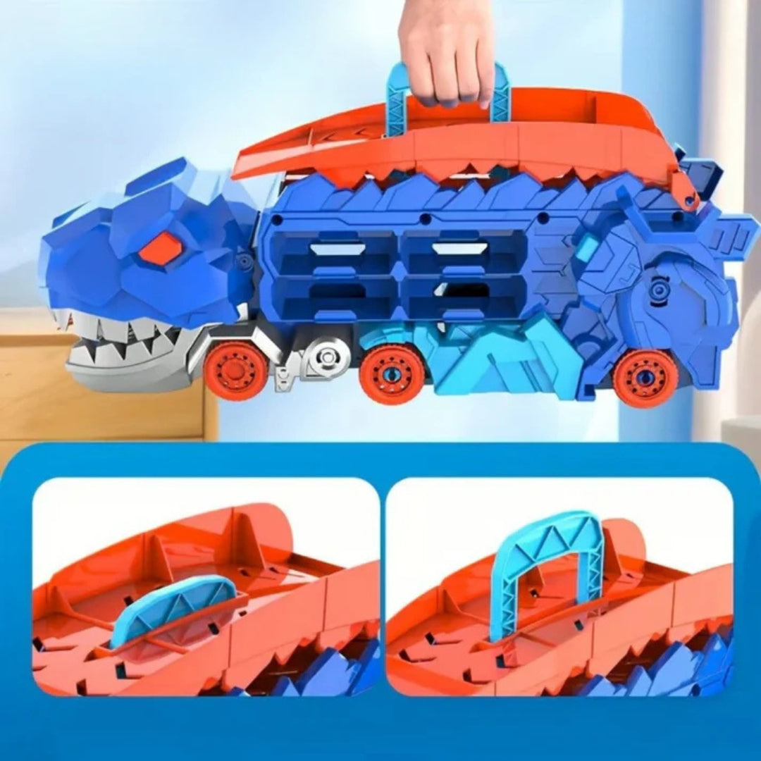 Dinosaur Car Play Truck | Transformative, Interactive & Clutter-Free Storage for Kids' Imaginative Play