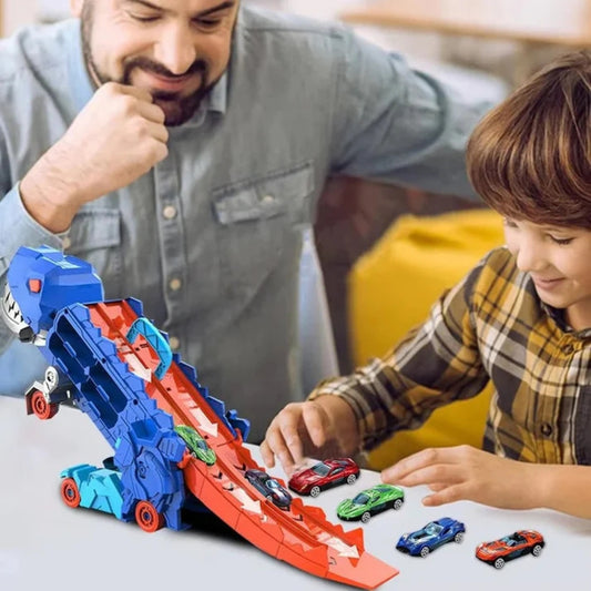 Dinosaur Car Play Truck | Transformative, Interactive & Clutter-Free Storage for Kids' Imaginative Play