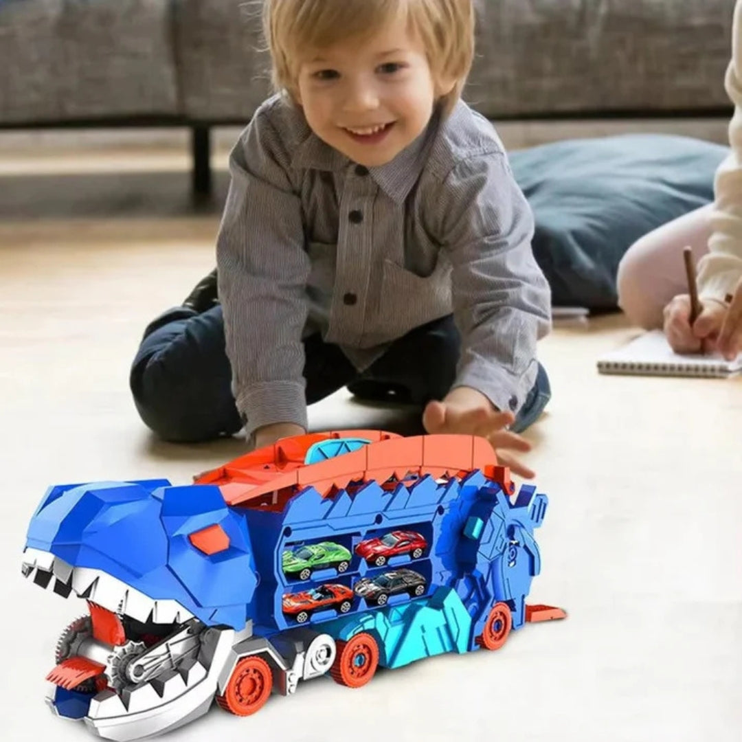 Dinosaur Car Play Truck | Transformative, Interactive & Clutter-Free Storage for Kids' Imaginative Play