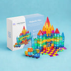 Magnetic Building Blocks Set for Kids - Educational STEM Toys - Creative Construction Play - 100 Pieces - Safe Non-Toxic Materials