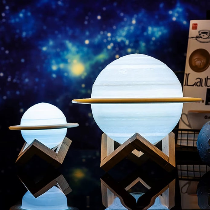 Planet-Themed LED Night Lamp – Colour-Changing Saturn Design for Kids, Bedrooms, and Unique Home Decor Ambience