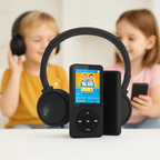 Kids' MP3 Player with Headset | HiFi Sound, 8GB Storage & No Internet Required for Music, Videos & Ebooks
