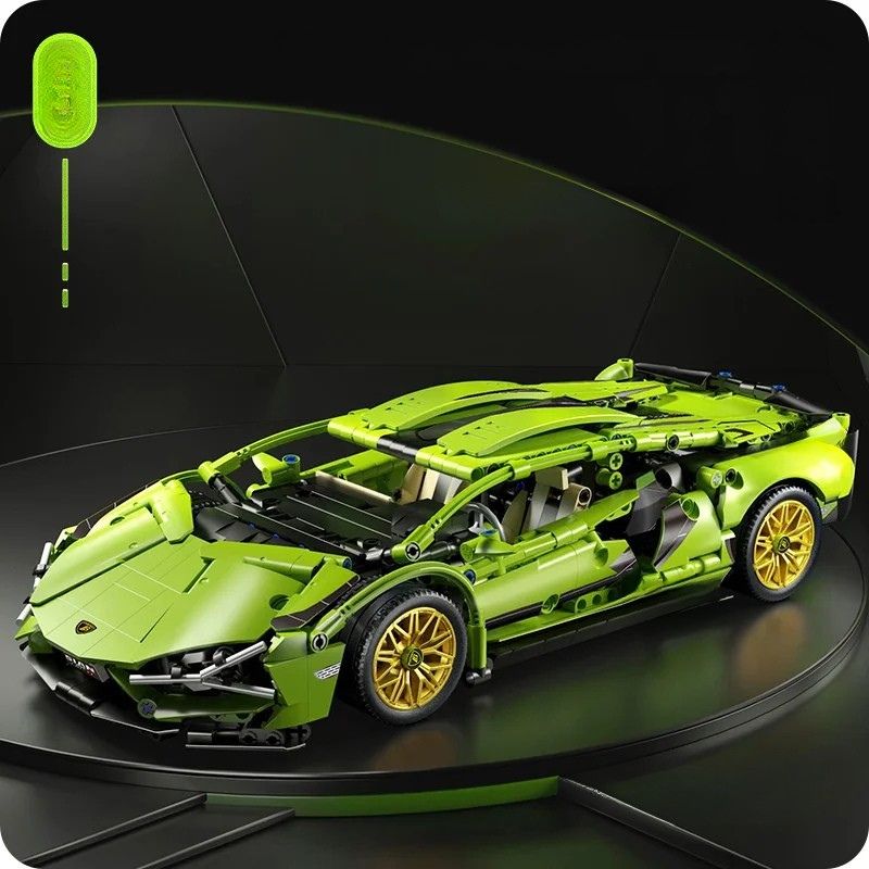 Racing Supercar Building Blocks | 1280 Pieces, Wireless Control & Realistic 1:14 Scale for Kids and Adults