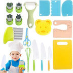 Children's Cooking Set with Toddler Knives - Safe Cutting Set for Mini Chefs