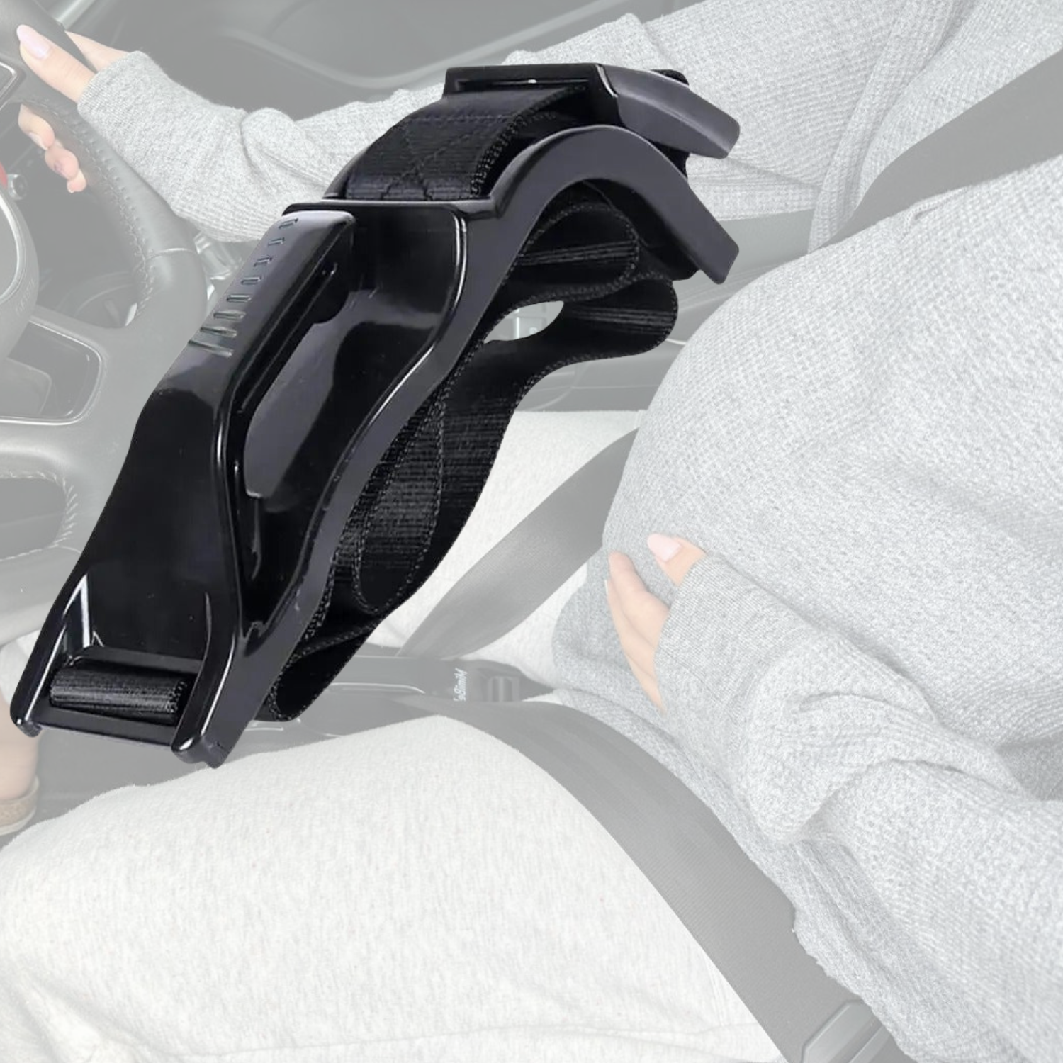 Pregnancy Seat Belt | Comfortable & Adjustable Car Safety Belt for Pregnant Women (Mimi Style)