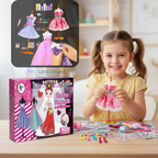 DIY Kids Fashion Design Kit| Creative Tools, Fabrics & Accessories to Inspire Young Designers
