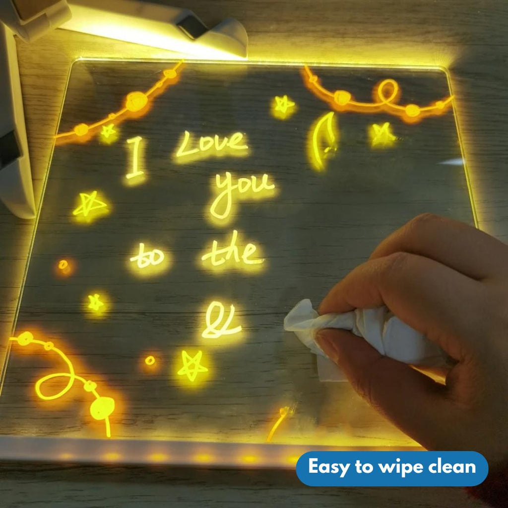 LED Night Light Drawing Board | Creative, Eco-Friendly & Soothing for Kids' Bedrooms