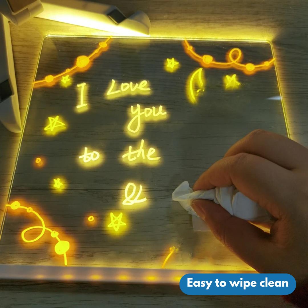 LED Night Light Drawing Board | Creative, Eco-Friendly & Soothing for Kids' Bedrooms