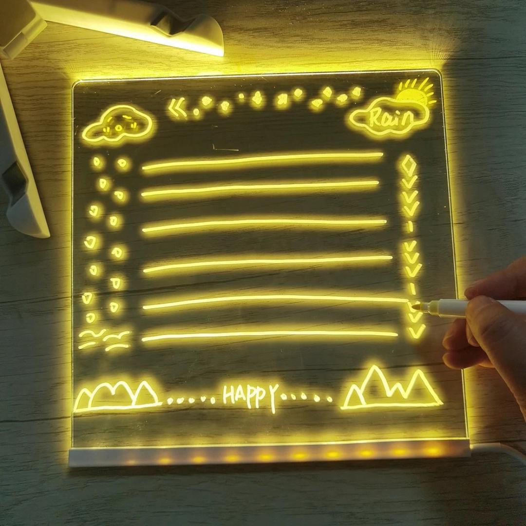 LED Night Light Drawing Board | Creative, Eco-Friendly & Soothing for Kids' Bedrooms