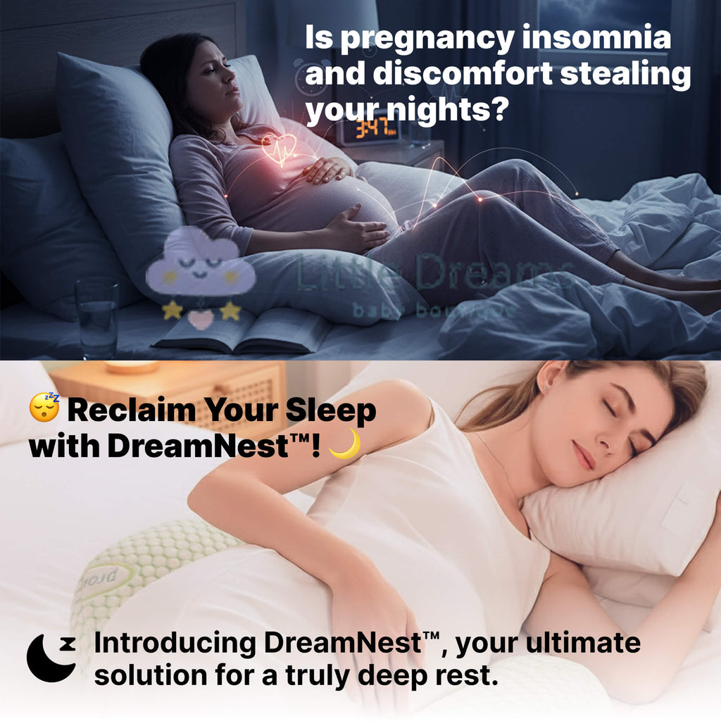 DreamNest™ | Pregnancy Pillow with Adjustable Support | Maternity Body Pillow for Back, Belly & Side Sleepers