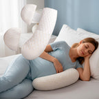 DreamNest™ | Pregnancy Pillow with Adjustable Support | Maternity Body Pillow for Back, Belly & Side Sleepers