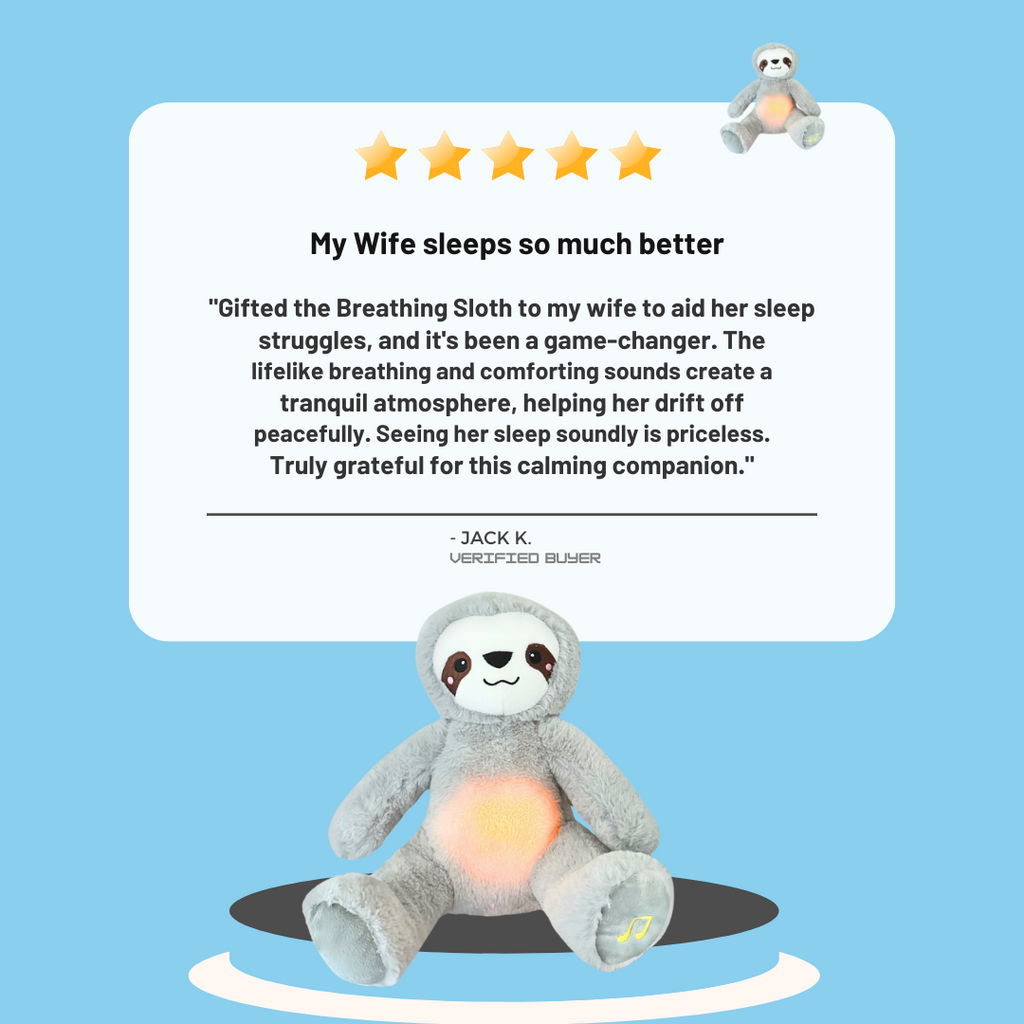 Breathing Otter Plush Toy - Soothing Stitch Teddy for Anxiety & Stress Relief
