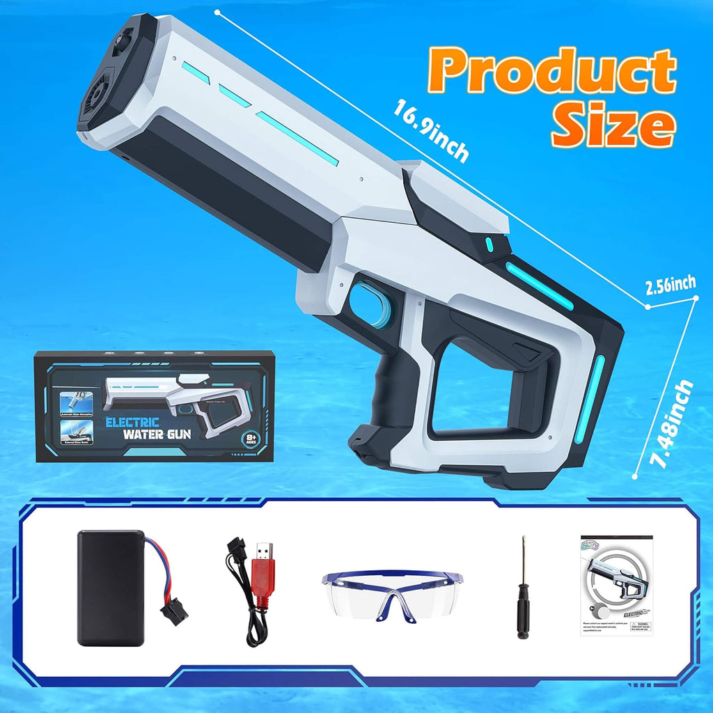 Electric Water Gun | Powerful Motor, Automatic Operation & Large 1000ml Tank for Adults' Water Battles