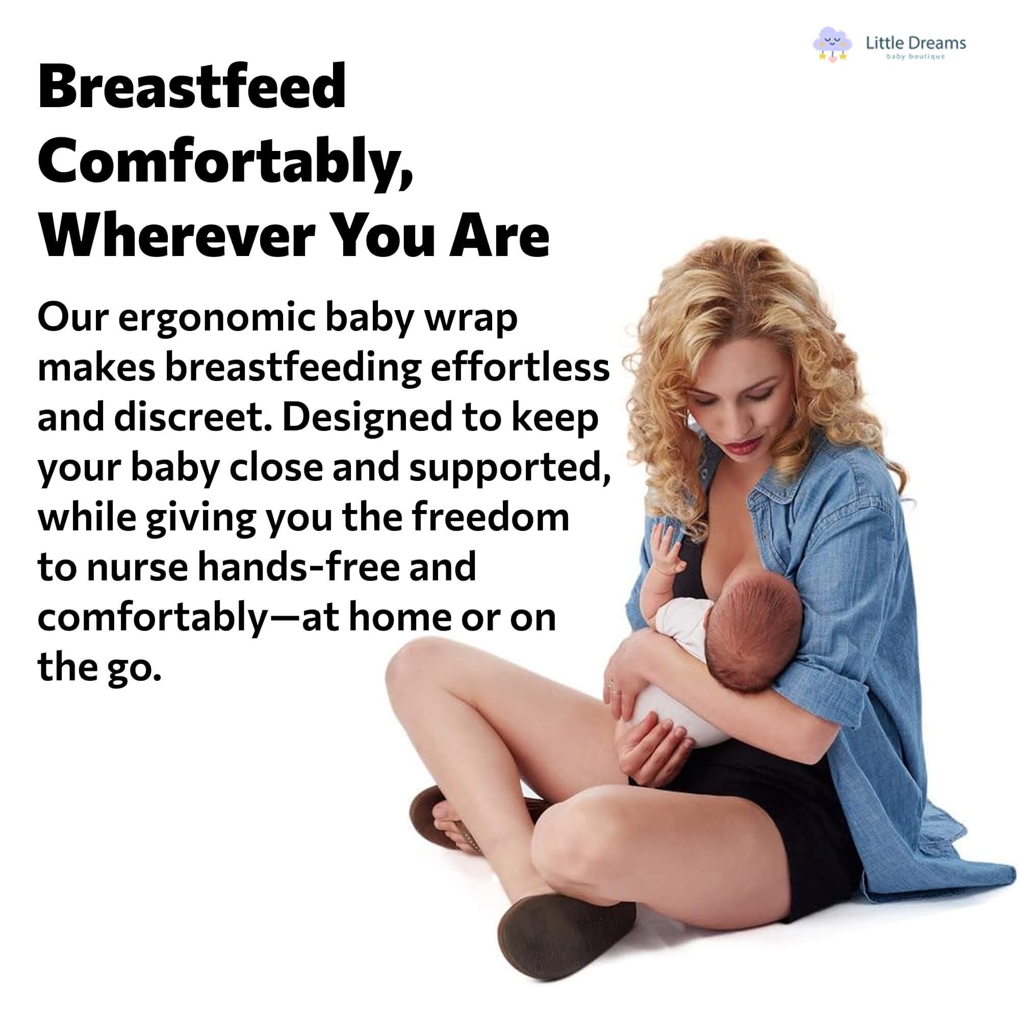 Ergonomic Baby Wrap Carrier T-Shirt | Soft, Breathable & Adjustable for Comfortable Carrying Anytime