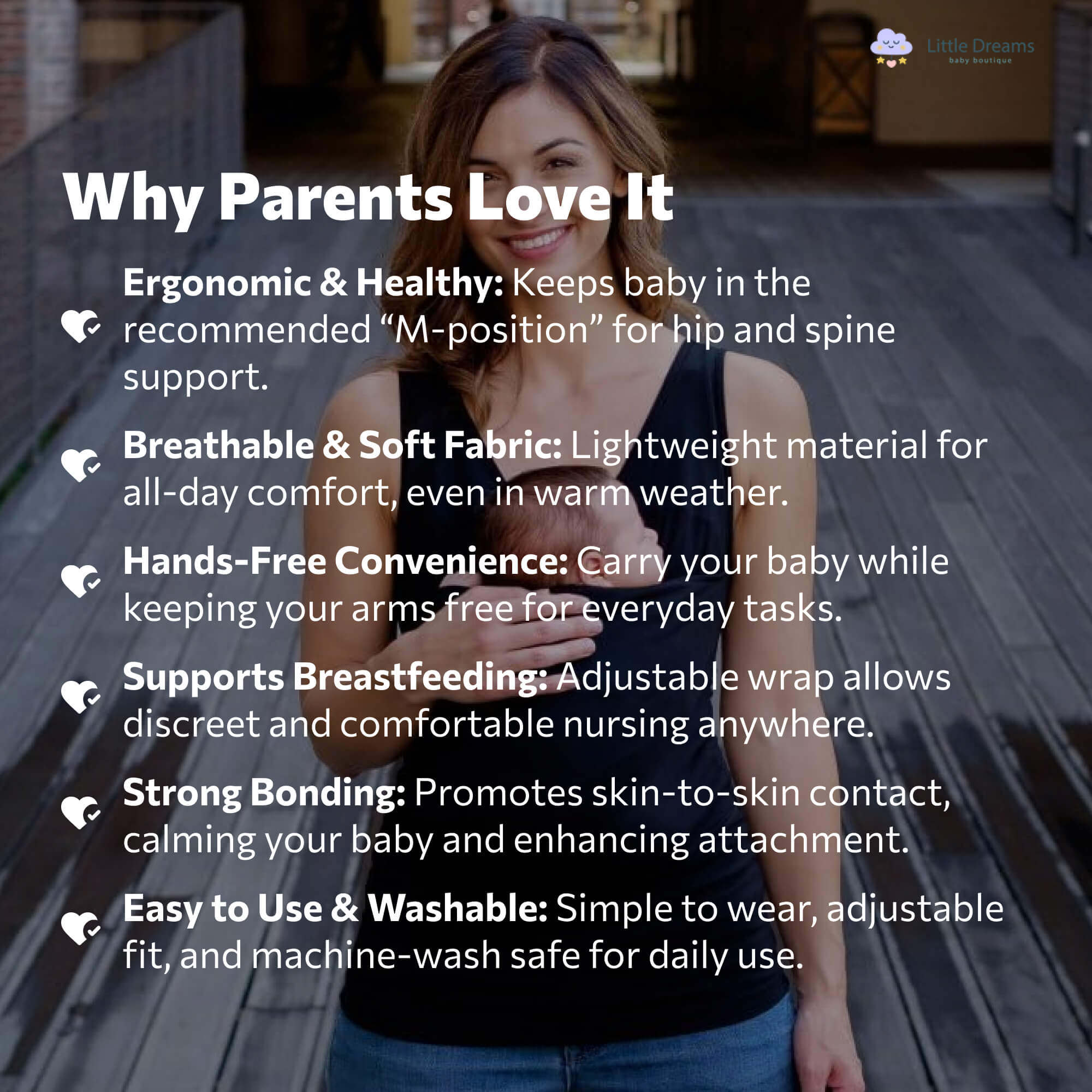 Ergonomic Baby Wrap Carrier T-Shirt | Soft, Breathable & Adjustable for Comfortable Carrying Anytime