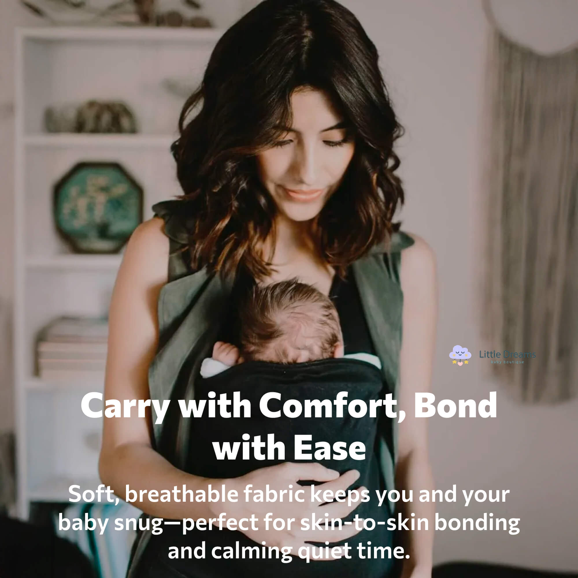 Ergonomic Baby Wrap Carrier T-Shirt | Soft, Breathable & Adjustable for Comfortable Carrying Anytime