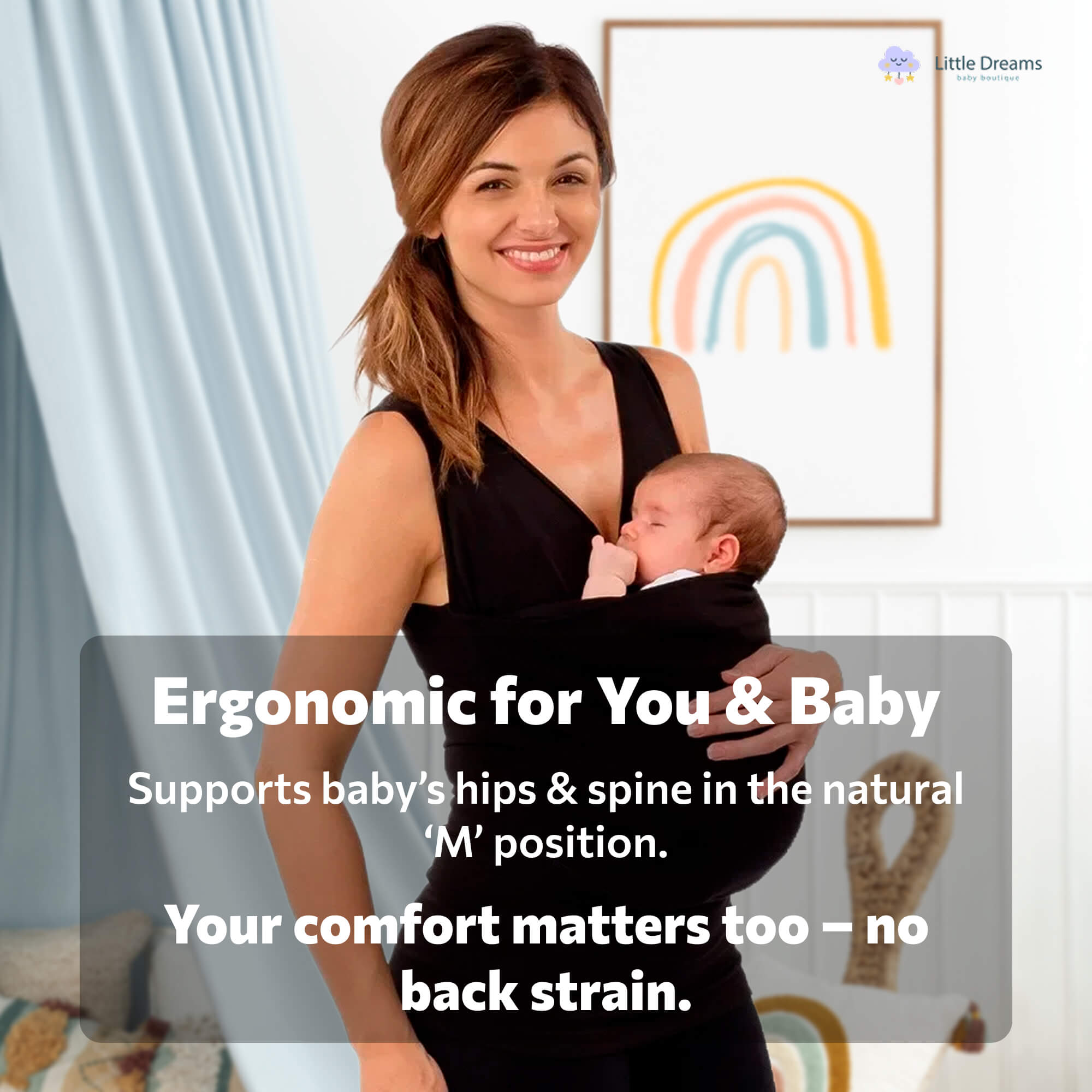 Ergonomic Baby Wrap Carrier T-Shirt | Soft, Breathable & Adjustable for Comfortable Carrying Anytime