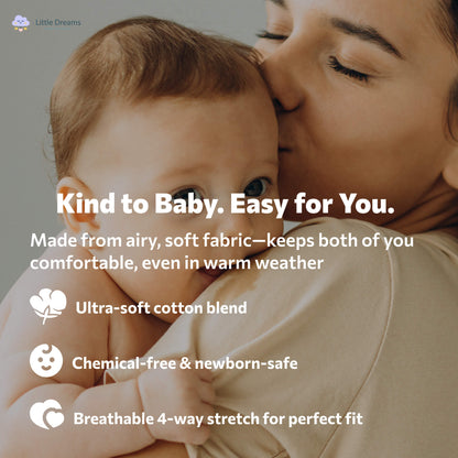 Ergonomic Baby Wrap Carrier T-Shirt | Soft, Breathable & Adjustable for Comfortable Carrying Anytime