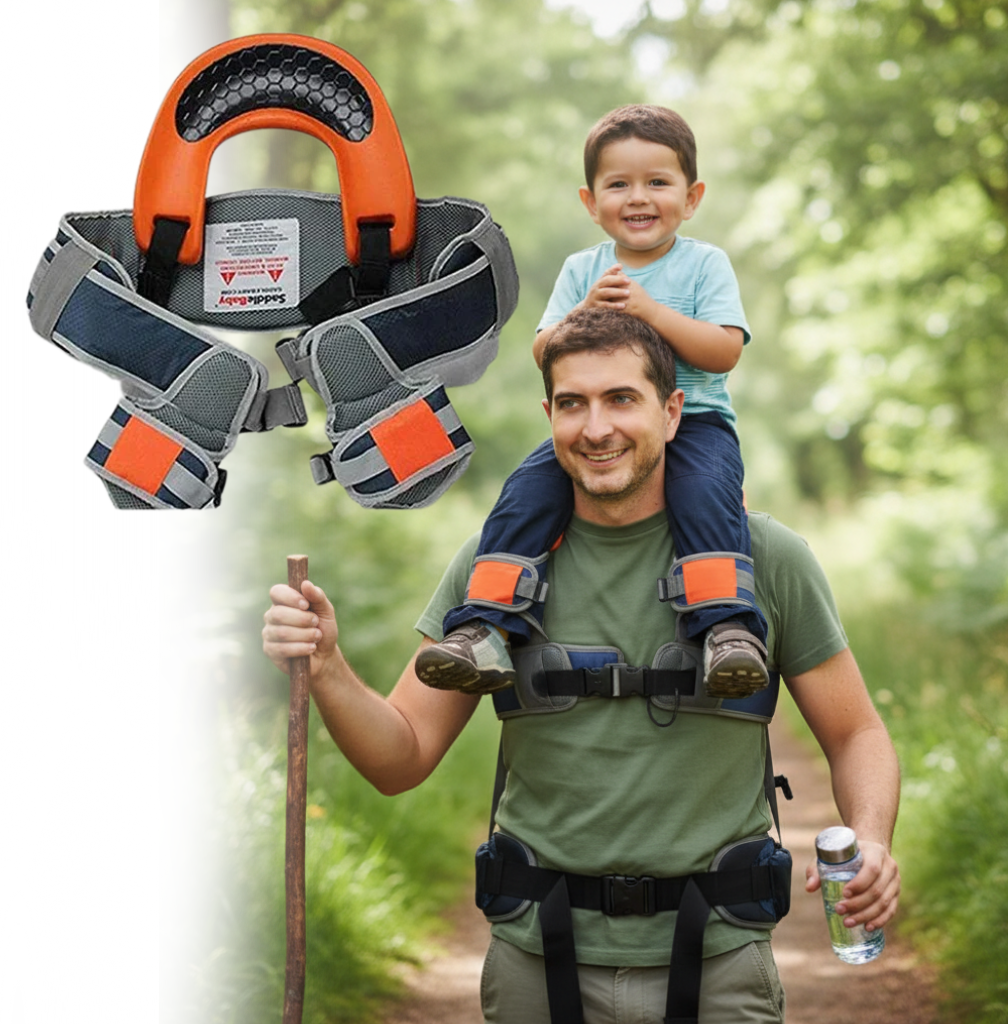 Ergonomic Shoulder Backpack Carrier for Toddlers | Lightweight Hands-Free Hiking Seat with 360° Panoramic View and Dual-Safety Ankle Straps