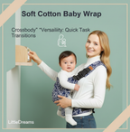 Ultra-Soft Cotton Baby Wrap | Maximum Comfort & Soothing Breathable Fabric for Effortless Hands-Free Bonding and Better Sleep