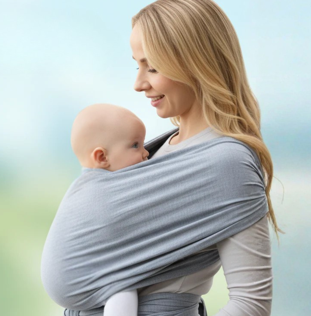 Ultra-Soft Cotton Newborn Baby Sling | 100% Breathable Cotton Ergonomic Carrier with Hands-Free Support and Certified Safety Standards