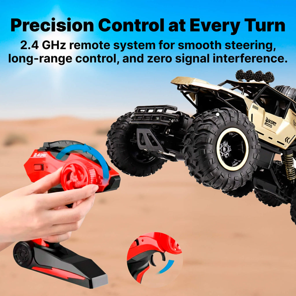 Extra Large Monster Truck RC | High-Speed 52 km/h, LED Lights & Off-Road Capability for Kids and Enthusiasts