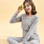 Maternity Pajamas for Women | Stretchy, Breathable Fabric with Effortless Nursing Access for Pregnancy & Nighttime Feedings