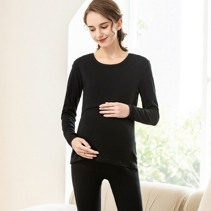 Maternity Pajamas for Women | Stretchy, Breathable & Effortless Nursing Access for Pregnancy and Postpartum Comfort