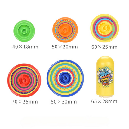 Whirlix™ | Stackable Spinning Top Toy for Kids | Colorful Educational Playset | Develops Motor Skills & Hand-Eye Coordination