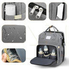 Baby Changing Backpack with USB Charging – Spacious Nappy & Diaper Bag for Baby Essentials | Baby Shower Gift for Mums & Dads UK