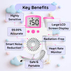 Fetal Heart Rate Doppler with Enhanced Sensitivity - Clear and Precise Heartbeat Readings for Expecting Parents to Stay Connected with Their Baby