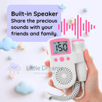 Fetal Heart Rate Doppler with Enhanced Sensitivity - Clear and Precise Heartbeat Readings for Expecting Parents to Stay Connected with Their Baby