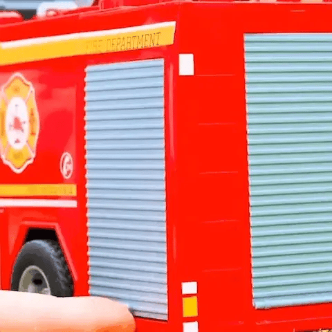 Firefighter Truck Toy for Kids – Light-Up Fire Engine with Sounds, Ladder & Rescue Accessories
