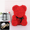 Image of Roses Teddy Bear Red Pink White Rose Flowers