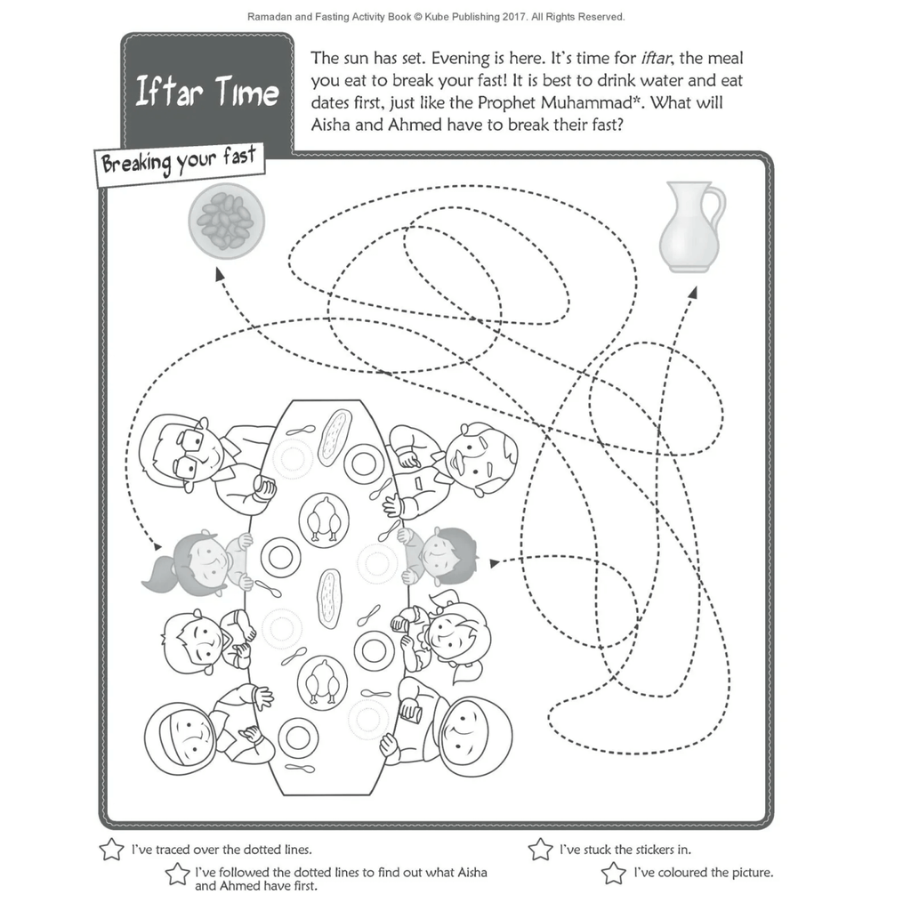 Ramadan Mubarak Activities Gift Book for Children