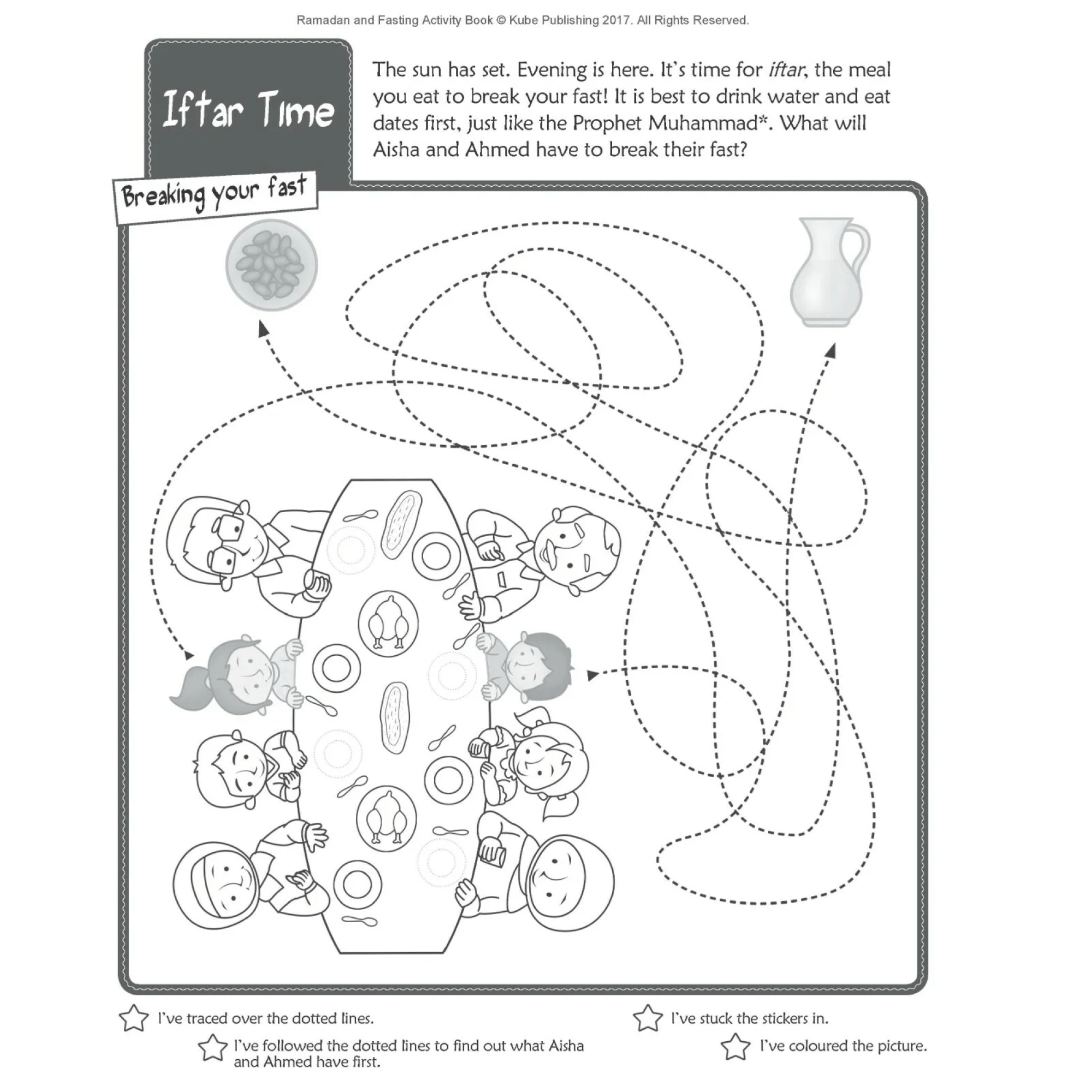 Ramadan Mubarak Activities Gift Book for Children