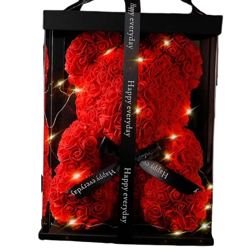 Roses Teddy Bear Red Pink White Rose Flowers